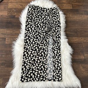 Shein Daisy Print Maxi Skirt